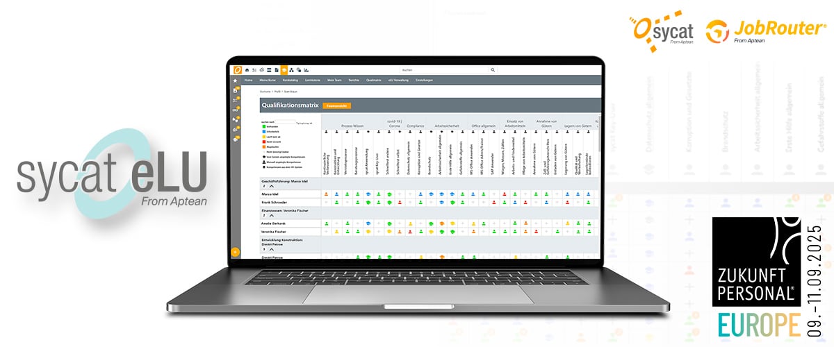 sycat eLU: Schnellere und durchgängige Automatisierung von Prozessen im Bereich Qualifikations- und Wissensmanagement.