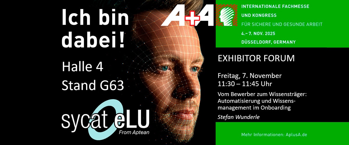 sycat eLU auf der A+A vom 4. bis 7. November 2025