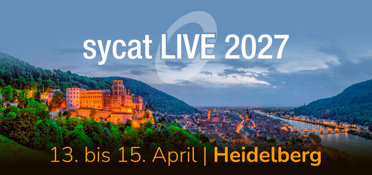 sycat LIVE vom 13. bis 15. April 2027 in Heidelberg