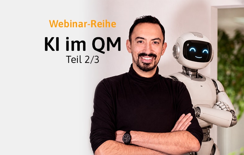 Webinar-Reihe KI im QM: So entlastet KI Ihren Arbeitsalltag
