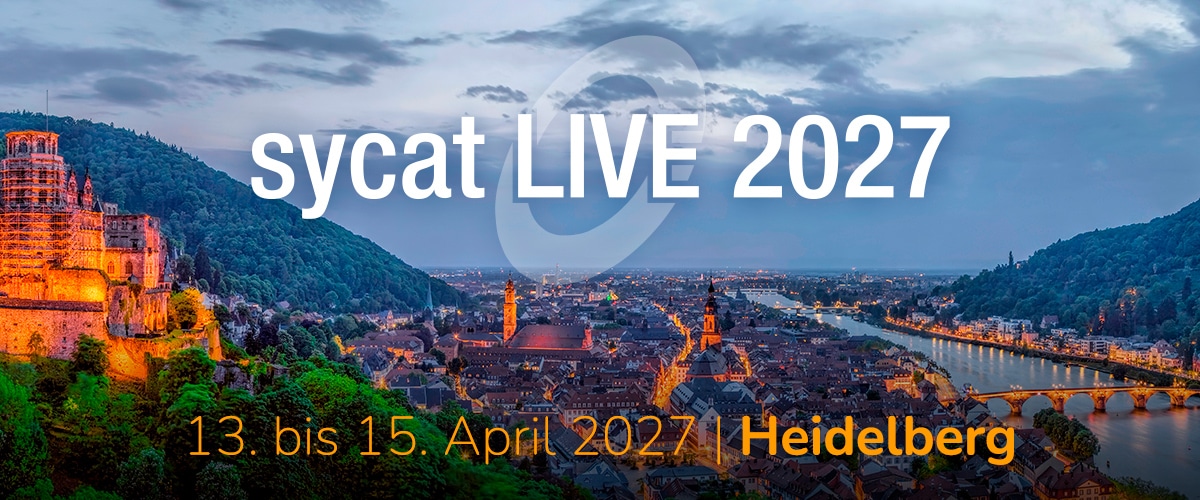 sycat LIVE vom 13. bis 15. April 2027 in Heidelberg