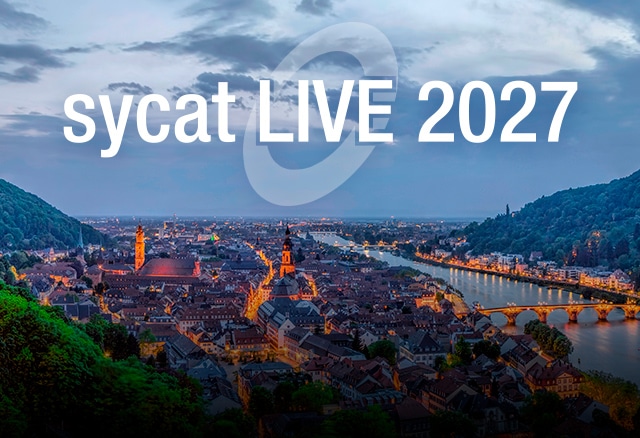 sycat LIVE vom 13. bis 15. April 2027 in Heidelberg